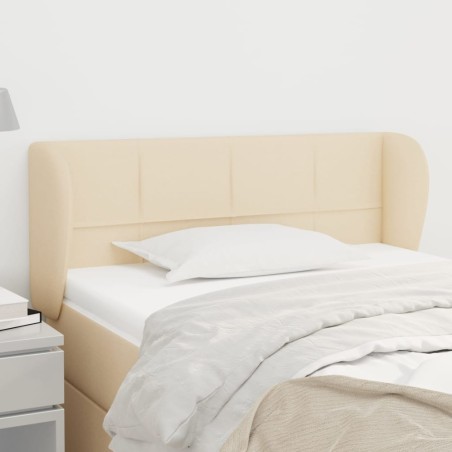 vidaXL Cabecero de tela color crema 83x23x78/88 cm