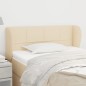 vidaXL Cabecero de tela color crema 83x23x78/88 cm