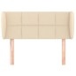 vidaXL Cabecero de tela color crema 83x23x78/88 cm
