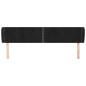 vidaXL Cabecero de terciopelo negro 183x23x78/88 cm vidaXL Cabecero de terciopelo negro 183x23x78/88 cm