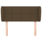 vidaXL Cabecero de tela gris oscuro 103x23x78/88 cm