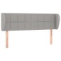 vidaXL Cabecero de tela gris claro 147x23x78/88 cm vidaXL Cabecero de tela gris claro 147x23x78/88 cm