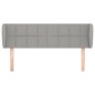 vidaXL Cabecero de tela gris claro 147x23x78/88 cm vidaXL Cabecero de tela gris claro 147x23x78/88 cm
