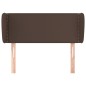 vidaXL Cabecero de cuero sintético marrón 93x23x78/88 cm vidaXL Cabecero de cuero sintético marrón 93x23x78/88 cm