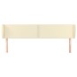 vidaXL Cabecero de cuero sintético color crema 163x23x78/88 cm vidaXL Cabecero de cuero sintético color crema 163x23x78/88 cm