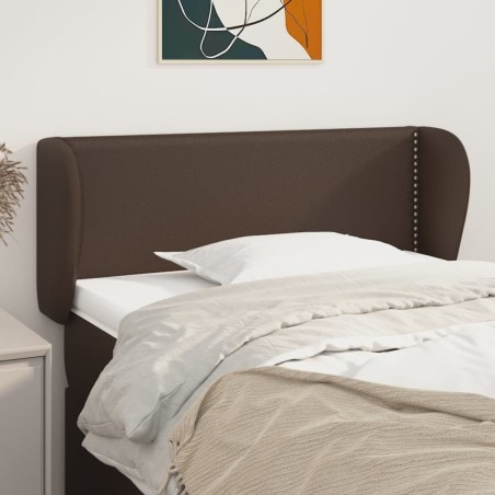 vidaXL Cabecero de cuero sintético marrón 83x23x78/88 cm