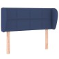 vidaXL Cabecero de tela azul 103x23x78/88 cm vidaXL Cabecero de tela azul 103x23x78/88 cm
