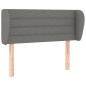 vidaXL Cabecero de tela gris oscuro 83x23x78/88 cm