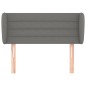 vidaXL Cabecero de tela gris oscuro 83x23x78/88 cm