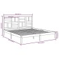 vidaXL Estructura de cama de madera maciza de pino gris 200x200 cm vidaXL Estructura de cama de madera maciza de pino gris 200x200 cm