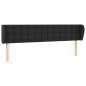 vidaXL Cabecero de cuero sintético negro 183x23x78/88 cm vidaXL Cabecero de cuero sintético negro 183x23x78/88 cm