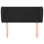 vidaXL Cabecero de terciopelo negro 93x23x78/88 cm vidaXL Cabecero de terciopelo negro 93x23x78/88 cm