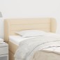 vidaXL Cabecero de tela color crema 93x23x78/88 cm vidaXL Cabecero de tela color crema 93x23x78/88 cm