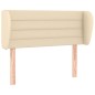 vidaXL Cabecero de tela color crema 93x23x78/88 cm vidaXL Cabecero de tela color crema 93x23x78/88 cm