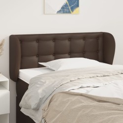 vidaXL Cabecero de cuero sintético marrón 93x23x78/88 cm