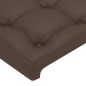 vidaXL Cabecero de cuero sintético marrón 93x23x78/88 cm vidaXL Cabecero de cuero sintético marrón 93x23x78/88 cm