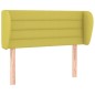 vidaXL Cabecero de tela verde 83x23x78/88 cm