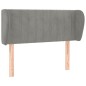 vidaXL Cabecero de terciopelo gris claro 93x23x78/88 cm vidaXL Cabecero de terciopelo gris claro 93x23x78/88 cm