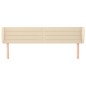 vidaXL Cabecero de tela color crema 183x23x78/88 cm vidaXL Cabecero de tela color crema 183x23x78/88 cm