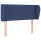 vidaXL Cabecero de tela azul 83x23x78/88 cm