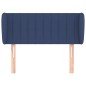 vidaXL Cabecero de tela azul 83x23x78/88 cm