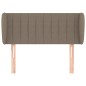 vidaXL Cabecero de tela gris taupe 83x23x78/88 cm