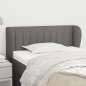 vidaXL Cabecero de tela gris oscuro 83x23x78/88 cm