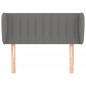 vidaXL Cabecero de tela gris oscuro 83x23x78/88 cm