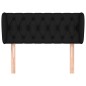 vidaXL Cabecero de tela negro 93x23x78/88 cm vidaXL Cabecero de tela negro 93x23x78/88 cm