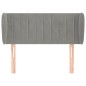 vidaXL Cabecero de terciopelo gris claro 103x23x78/88 cm