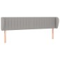 vidaXL Cabecero de tela gris claro 163x23x78/88 cm vidaXL Cabecero de tela gris claro 163x23x78/88 cm