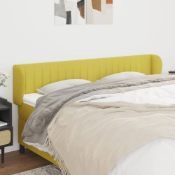 vidaXL Cabecero de tela verde 203x23x78/88 cm