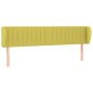 vidaXL Cabecero de tela verde 203x23x78/88 cm vidaXL Cabecero de tela verde 203x23x78/88 cm