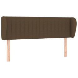 vidaXL Cabecero de tela gris oscuro 147x23x78/88 cm