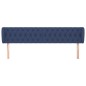 vidaXL Cabecero de tela azul 183x23x78/88 cm