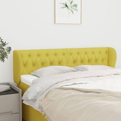 vidaXL Cabecero de tela verde 147x23x78/88 cm