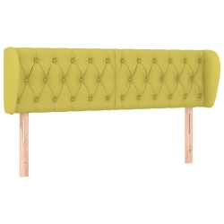 vidaXL Cabecero de tela verde 147x23x78/88 cm