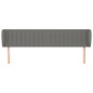 vidaXL Cabecero de tela gris oscuro 203x23x78/88 cm vidaXL Cabecero de tela gris oscuro 203x23x78/88 cm
