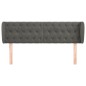 vidaXL Cabecero de terciopelo gris oscuro 163x23x78/88 cm vidaXL Cabecero de terciopelo gris oscuro 163x23x78/88 cm