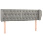 vidaXL Cabecero de terciopelo gris claro 147x23x78/88 cm vidaXL Cabecero de terciopelo gris claro 147x23x78/88 cm