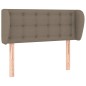 vidaXL Cabecero de tela gris taupe 83x23x78/88 cm