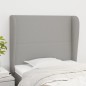 vidaXL Cabecero con orejas de tela gris claro 83x23x118/128 cm vidaXL Cabecero con orejas de tela gris claro 83x23x118/128 cm