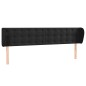 vidaXL Cabecero de terciopelo negro 203x23x78/88 cm vidaXL Cabecero de terciopelo negro 203x23x78/88 cm