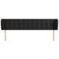 vidaXL Cabecero de terciopelo negro 203x23x78/88 cm vidaXL Cabecero de terciopelo negro 203x23x78/88 cm