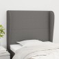 vidaXL Cabecero con orejas de tela gris oscuro 103x23x118/128 cm vidaXL Cabecero con orejas de tela gris oscuro 103x23x118/128 cm