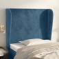 vidaXL Cabecero con orejas de terciopelo azul oscuro 103x23x118/128 cm vidaXL Cabecero con orejas de terciopelo azul oscuro 103x23x118/128 cm
