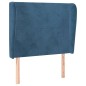 vidaXL Cabecero con orejas de terciopelo azul oscuro 103x23x118/128 cm vidaXL Cabecero con orejas de terciopelo azul oscuro 103x23x118/128 cm