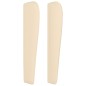 vidaXL Cabecero con orejas de tela color crema 83x23x118/128 cm