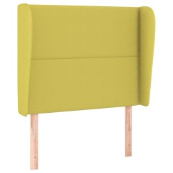 vidaXL Cabecero con orejas de tela verde 103x23x118/128 cm