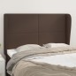 vidaXL Cabecero con orejas de cuero sintético marrón 147x23x118/128 cm vidaXL Cabecero con orejas de cuero sintético marrón 147x23x118/128 cm